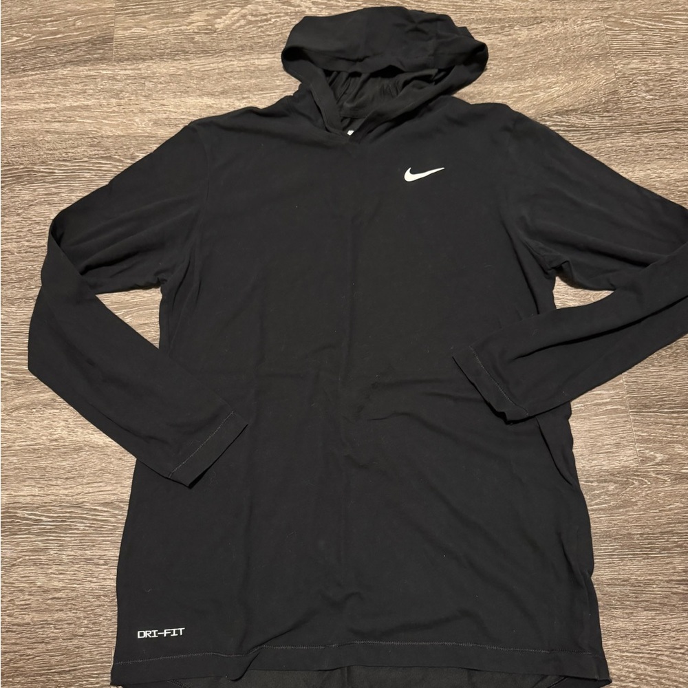 Nike Black Long Sleeve Dri-FIT Hoodie